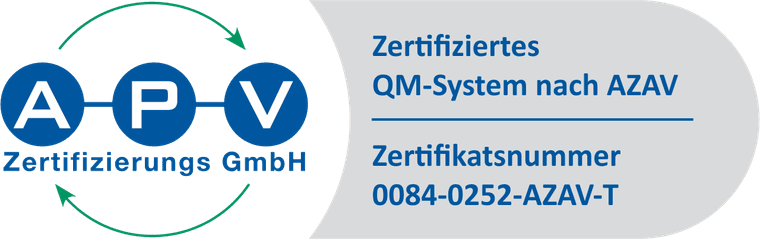 AZAV-Zertifizierung durch die APV Zertifizierungs GmbH